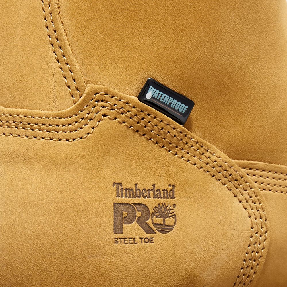 Timberland Pro Μποτακια Ανδρικα Καφε - Direct Attach 8\" Steel Toe - Greece 1509487-TA